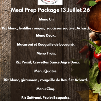 The Meal Prep Package LBC 13 July.26